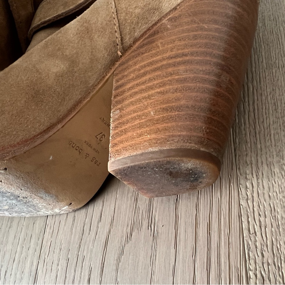 RAG & BONE Harrow suede boots in camel - Picture 12 of 14